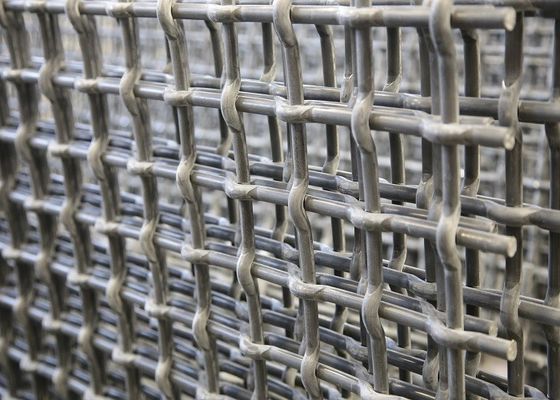 Flache Spitzenedelstahl quetschverbundene Draht-Mesh Crimped Wire Screen For-Tierzucht