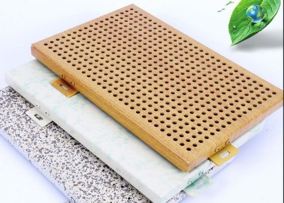 Antifeuchtigkeits-perforierte Aluminiumfassaden-Platten-Fluorkohlenstoff-Beschichtung