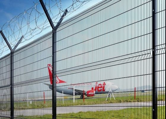 Anti-Rost-PVC-beschichtete geschweißte Drahtnetze aus Kohlenstoffstahl für Sicherheitszaun