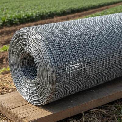 Silbergewebte Drahtnetzschiene für eine hohe Korrosionsbeständigkeit für die Landwirtschaft und eine längere Lebensdauer unter rauen Bedingungen