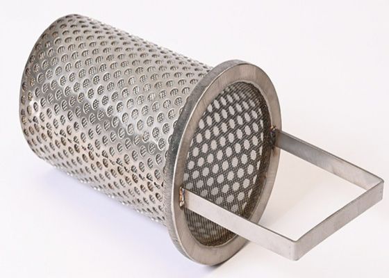 Einfach gewebte Korbspülschirm für die industrielle Filtration