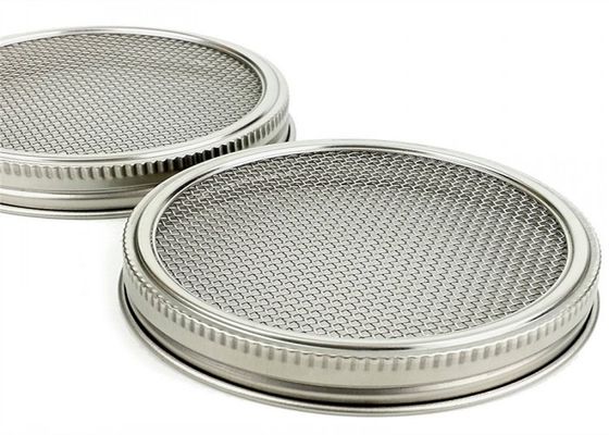 Rundes nicht verrostendes Metallsieb 304SS Mason Jar Sprouting Lids With