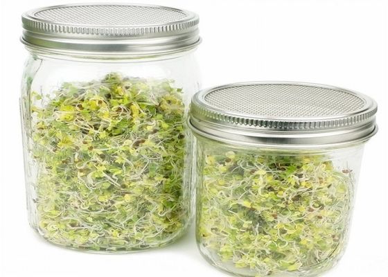 Rundes nicht verrostendes Metallsieb 304SS Mason Jar Sprouting Lids With