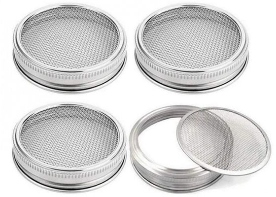Rundes nicht verrostendes Metallsieb 304SS Mason Jar Sprouting Lids With