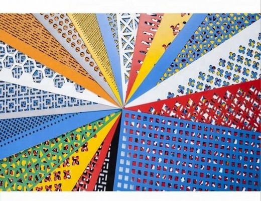 Schlitzöffnung gelochtes Metallsieb-Aluminium durchlöchert täfelt mehrfache Farben