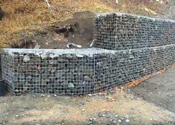 ISO45001 Zn-5 Al Galvanized Welded Wire Mesh täfelt für Stützmauer Gabion