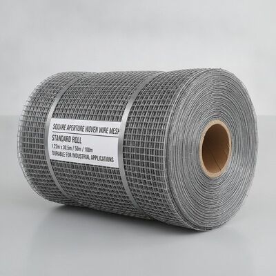Quadratische Öffnung Gewebtes Drahtnetz Bildschirm Standard Roll 1,22m 30,5m 50m 100m Dauerhaftes Drahtnetz für industrielle Anwendungen
