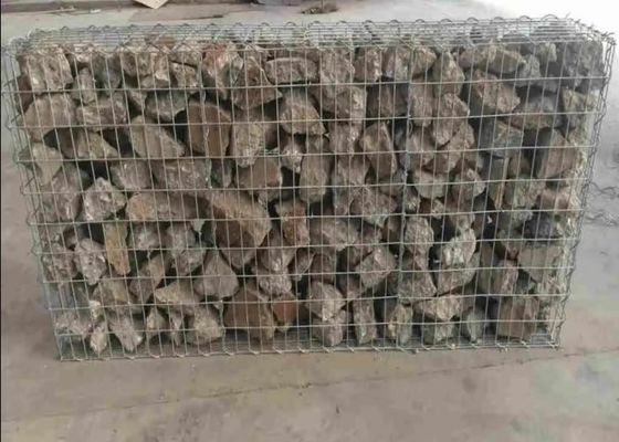 2.5-3.7mm galvanisierten geschweißten Draht Mesh Gabion Steel Mesh For, der Außenwände errichtet