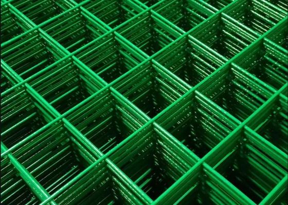 1.8m grünes Vinyl beschichtete geschweißtes Draht-Zaun-Panels Weldmesh Sheets-Rechteck-Loch