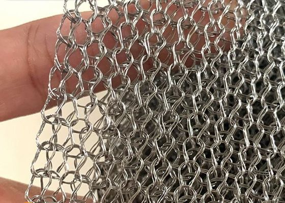 Feindrähtiger Edelstahl gestrickter Draht-Mesh Flat Type-Alkali-Widerstand
