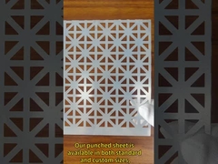 Standardgrößen oder kundenspezifische Optionen 304 Perforiertes Netz mit einer Dicke von 0,1-12 mm