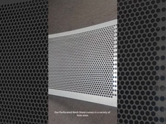 Anodisierte Perforationsplatte